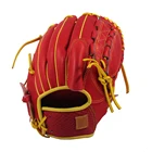 Red Baseball Japanese Baseball Gloves Wholesale Customized Youth Kip Japanese Adult Red Baseball Glove Professional