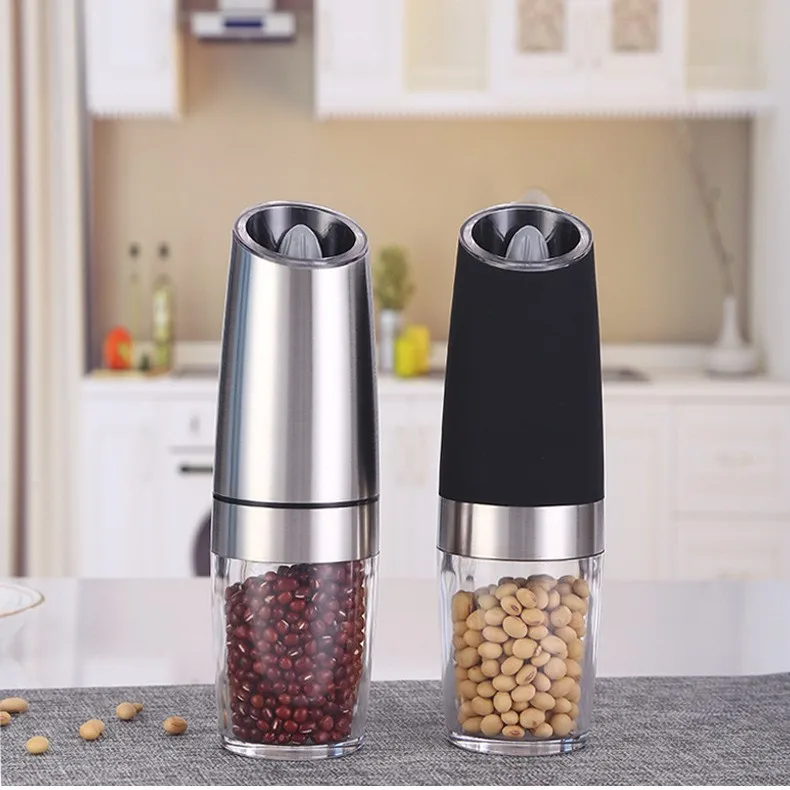 Kitchen accessories Electric Gravity Induction Pepper Salt Spice Grinder Gravity Kitchen Pepper grinder