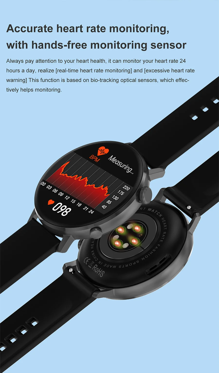 Valdus Ip67 Waterproof Nfc Heart Rate Blood Oxygen Smartwatch Gps