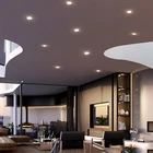 HUAYI SMD Aluminum 4w 5w 6w 7w 9w 10w 18w Downlight Indoor Black White Color Recessed Mounted LED Down Light
