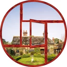 Decorative Window Custom Decorative Patio Glass Round Aluminium Window Design Price