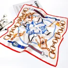 Silk Scarves Square Square Custom Printing 100% Mulberry Silk Head Scarves Real Silk Head Square Scarf