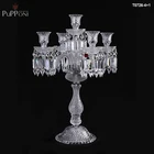 Candelabra Candelabra Weddings Decoration Centerpiece Crystal Candelabra Red