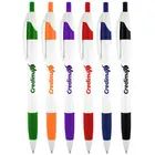 Pen Pens Pen With Pen Budget Plastic Custom Logo Pen With Rubber Grip Economic Slim Plastic Soft Grip Ballpoint Pens