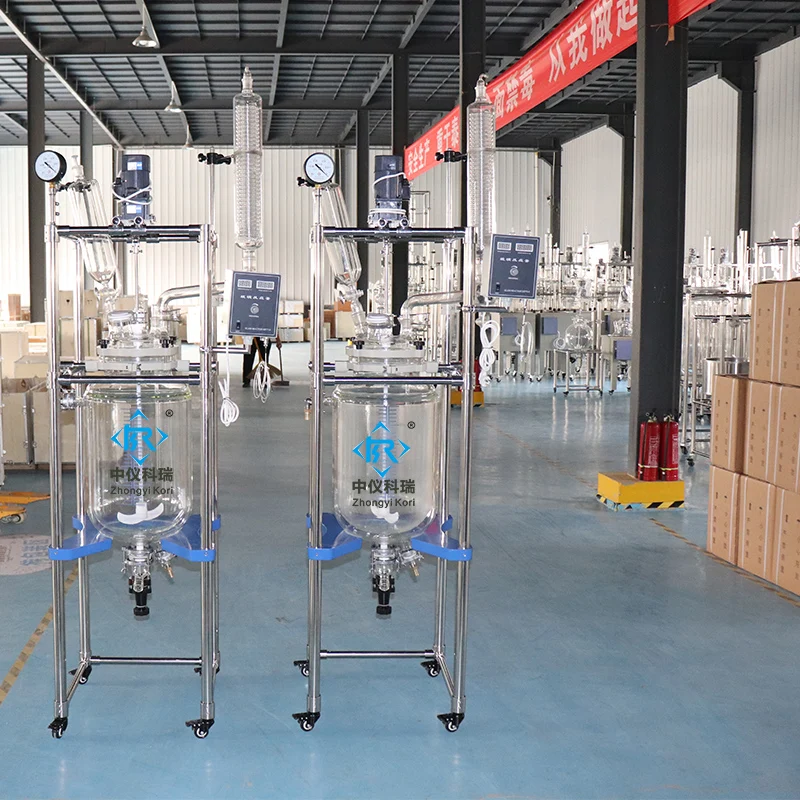 SF-200l    200L Jacketed Glass Reactor price