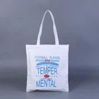Hand Bag Logo Printed Fashion Thick Canvas Shopping Custom Tote Hand Bag