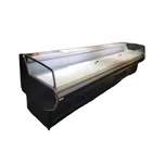 Meat Display Fish Display Fresh Open Top Meat Horizontal Fridge Butcher Chest Freezer Covers
