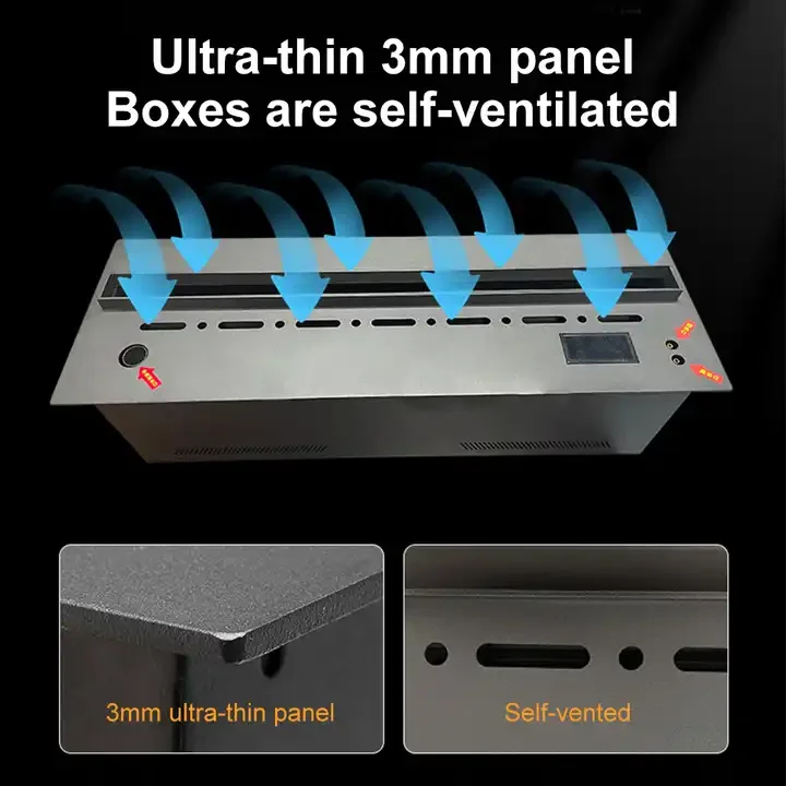 Electric Fireplace, 3D, 110-240V, 100W - detail 2