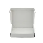 Gold White Mailer Boxes Packaging With Gold Foil Logo Printed For Clothing