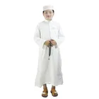 Islamic Wholesale Islamic Clothing Plain Color Muslim Long Sleeve Islamic Boy Robe