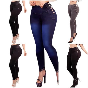 Factory wholesale 2025 new market exclusive summer high waisted jeans, slimming hip pants, casual sexy jeans