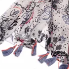 Wrap 2021 Spring Summer Floral Printed Ladies Holiday Scarf/blanket Wrap With Tassels