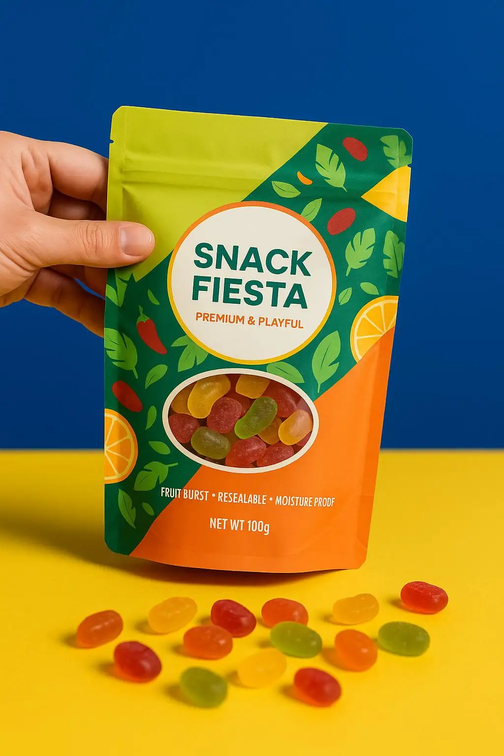 Custom Printed Moisture Proof Stand up Pouch with Resealable Zipper for Potato Chip and Snack Food Packaging - detail 6