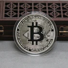Silver Wholesale Custom Professional Metal Coin Bitcoin Souvenirs American Gold Silver Plated Bitcoin