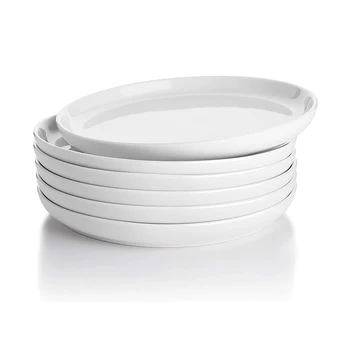 Melamine Plate Durable and Unbreakable Melamine Dinner Plates Plastic Modern Customized Logo Party Factory Custom Round White