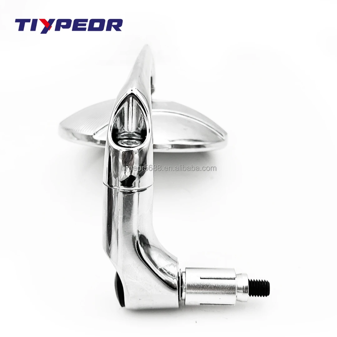 product tiypeor high quality chrome round motorcycle rearview mirror with convex glass and handle bar mirror-8