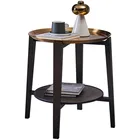 Table Italian Style Light Luxury Side Table Modern Small Coffee Table Round Table Leisure Furniture