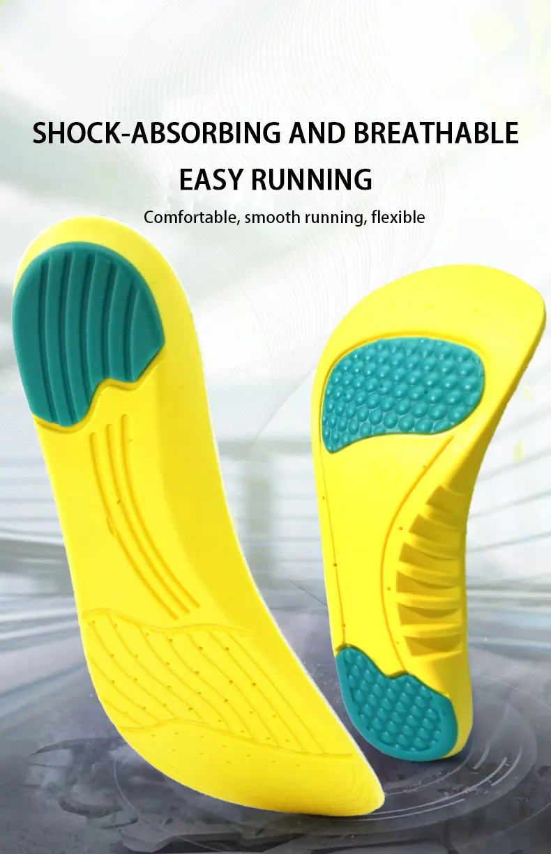 High Elastic Shock-Absorbing Sports Insoles for Men & Women High Elastic Shock-Absorbing Sports Insoles for Men & Women