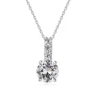925 Sterling Silver Pendant Silver 925 Silver Pendant Factory Cheap 925 Sterling Silver Cz Paved Silver Pendant