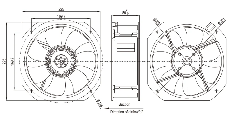 Brushless External Rotor Motor, Axial, 304 Stainless Steel - detail 16