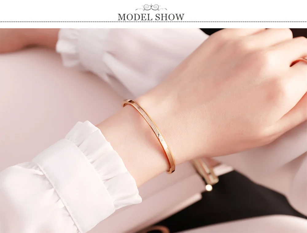 Hannah Martin Bracelet Rose Gold Stainless Steel Vacuum Plating Jewelry