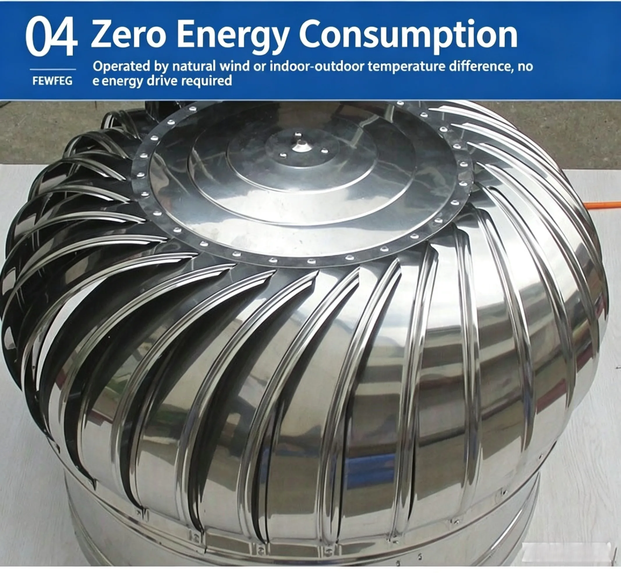 Turbo Adjustable Air Extractor, 500mm, Roof - detail 20