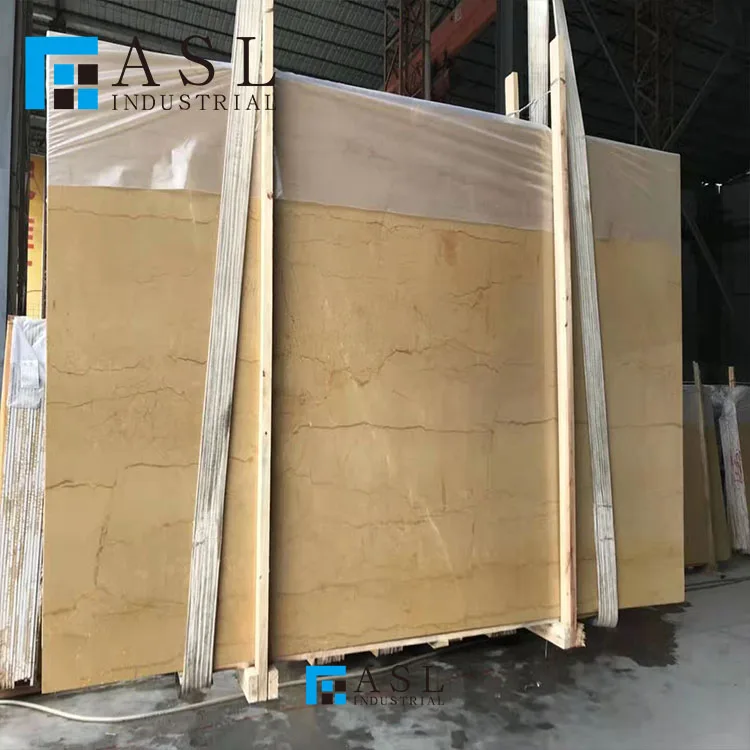 Natural yellow stone royal emperor gold slab sunny yellow golden color floor tile types
