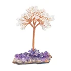 Natural Custom Home Decoration Natural Crystal Chakra Tree Of Life Crystal Lucky Fortune Tree