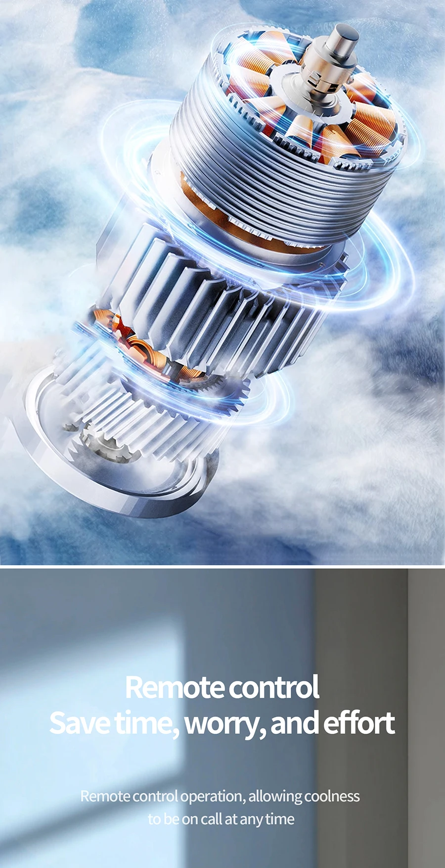 Personal Desk Clip Fan, HXTC88, AIR, Portable, USB - detail 14