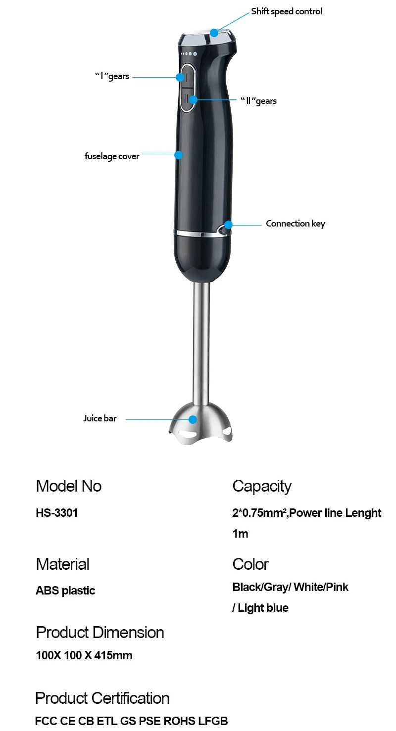 Best Portable Mini Multi Purpose Detachable Electric Immersion Mixer Machine Hand Blender 2 3 4