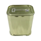 Cans Key Tin Can 701# Food Grade Empty Hinged Trapezoidal Canning Corned Beef Tin Cans Take The Key