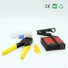 3 Tool Kit Cable Tester 3 In 1 Crimping Tool Network LAN Cable Wire Stripping Tool Kit Bag NF-1206