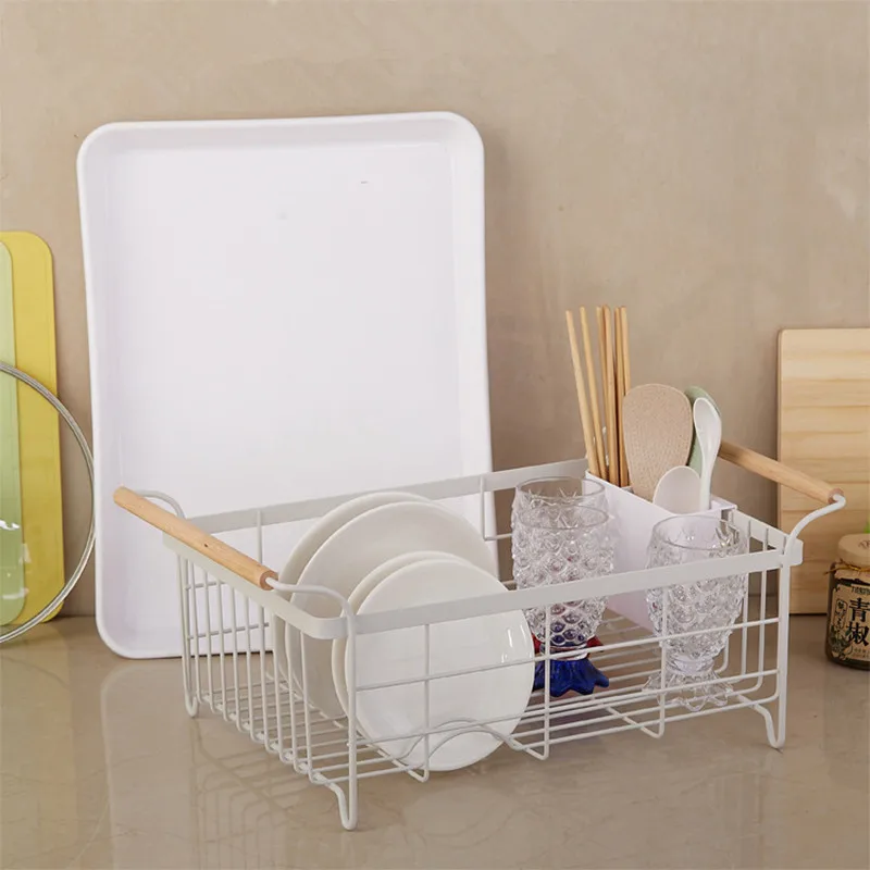 High Quality Expandable Dish Drainer Kitchen Organizer Dish Drying Rack Storage Holders & Racks for Dish and Bowl Storage Use