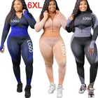 Clothes Women Long Sleeve Gym Clothes Women Set Plus Size Activewear Seamless Yoga Leggings And Long Sleeve Jackets