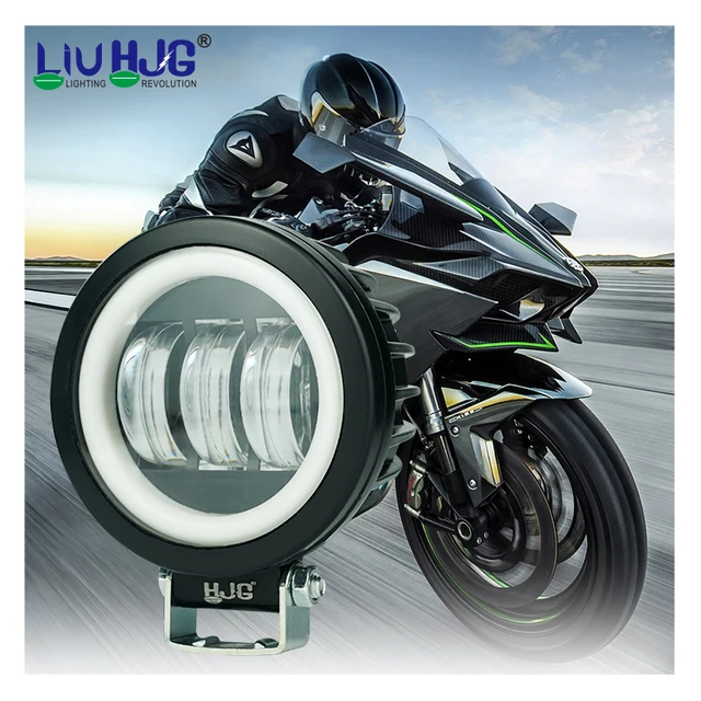 Liu HJG Super Bright OEM EDM Motorcycle Lighting System Custom  LED Auxiliary Lamp Motorcycle Fog Lights For Motorbike