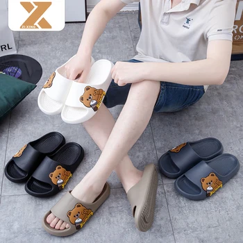 New Product 2024 Home Slippers Thick Platform Bathroom Slippers Non-slip Flip Flops man Sandals Fashion EVA Indoor Slides