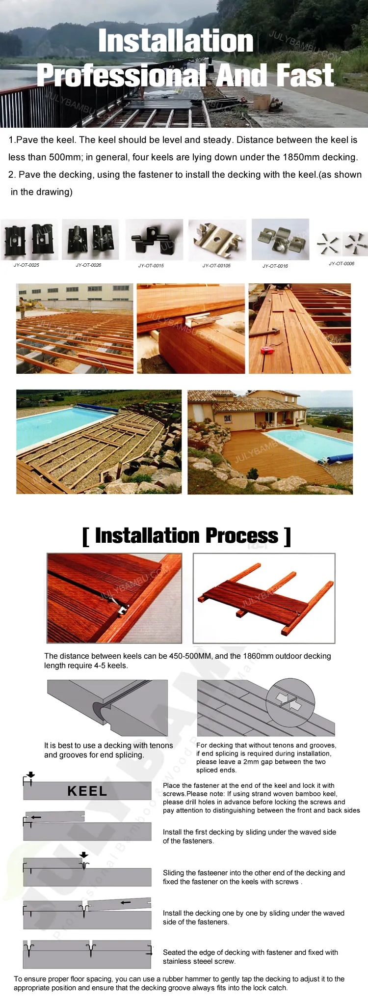 rot resistance bamboo decking