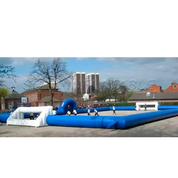 Portable Sports Game Inflatable Soccer Bubble Bumper Ball Field Fabric Football Pitch For Commercial Outdoor School And Club