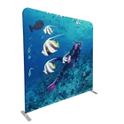 Trade Show Portable 8 Ft Trade Show Tension Fabric Pop Up Stand Tube Backdrop Display Wall