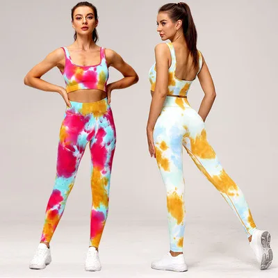 Clothes Tie Dyed Ladies Gym Fitness 