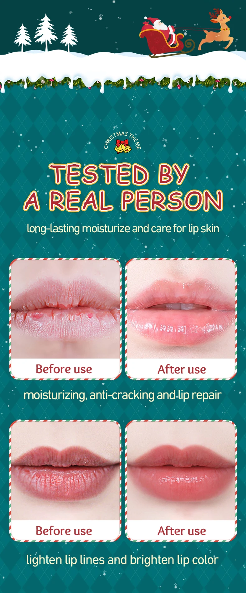 product oem hot sales wholesale sadoer christmas honey anti chapping lip balm autumn and winter anti chapping lip balm-9