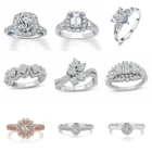 Gold Rings Ring Wholesale Rose Gold Plated Engagement Rings Diamond Ring For Women