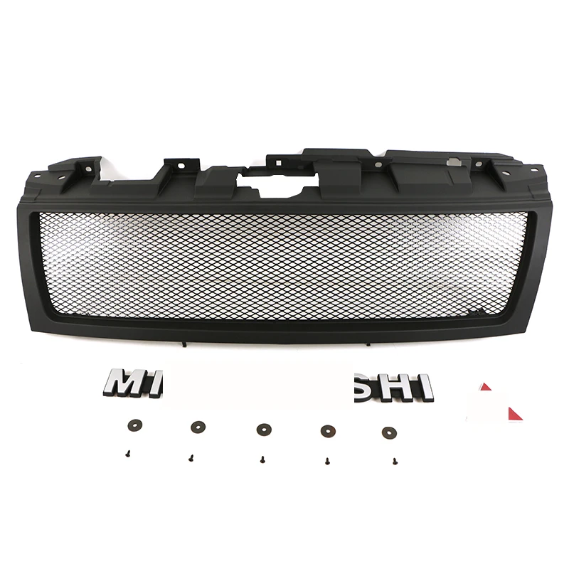 product auto parts modified abs black car front grille fit for montero pajero v93 v97 2007 2014-58