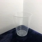Glass 7oz 200ml Disposable 1 Off Transparent Clear Drinking Cup PP Plastic Water Glass