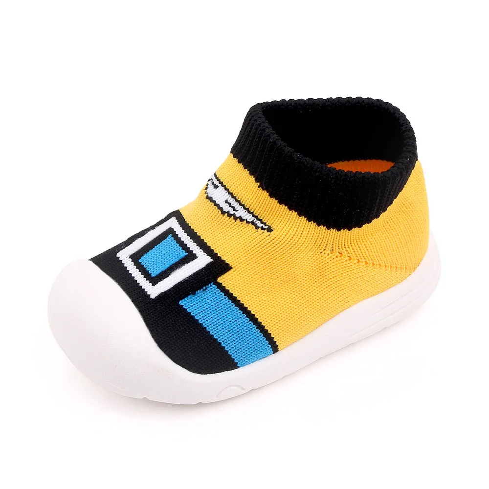 Boys and Girls Soft-Sole Flying Knitting Shoes Non-Slip Breathable for Leisure Sports for Walking in Autumn details
