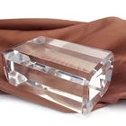 High Quality Custom Crystal Glass Blank 3d Laser Engraving Crystal Block Cube For Decoration