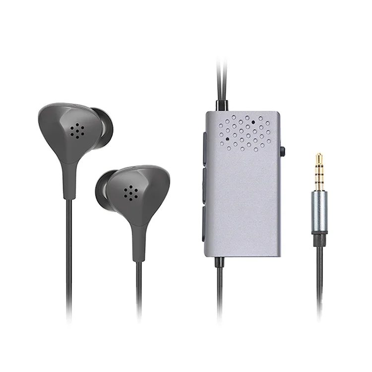 active noise cancelling earbuds with microphone