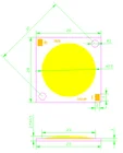 Led Chip Cri 100w Huanyu CRI 95 2828 2800mA 100w Led Cob Chip 3000K 4000K 5000K 6000K Full Spectrum