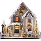 Holiday 2021 New Product Christmas Santa's Village Lighted House Holiday Decoration