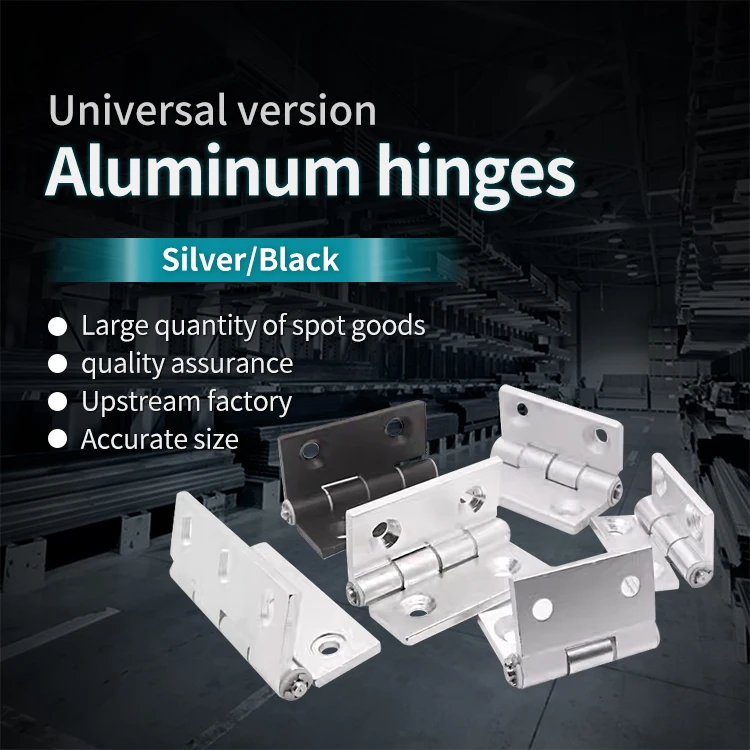 Aluminum Profile Hinges 2020/030/4040/4545/5050 Precision Machined Aluminum Hinges for Cabinets manufacture